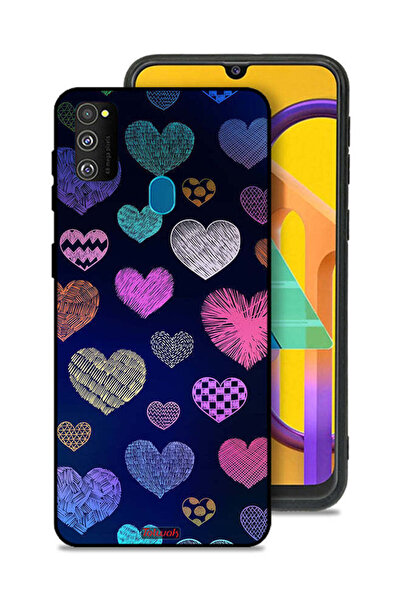 Tolwak غطاء حماية لهاتف سامسونج جالاكسي M30s بنقشة قلوب داجا