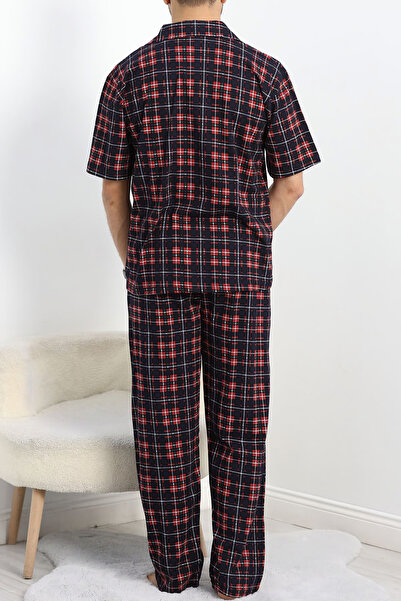 Minoria store Düğmeli Penye Alt Üst Erkek Pijama Takımı