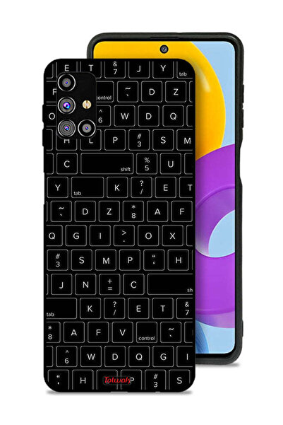 Tolwak غطاء حماية لهاتف Samsung Galaxy M31s بنمط مفاتيح لوحة المفاتيح العشوائية