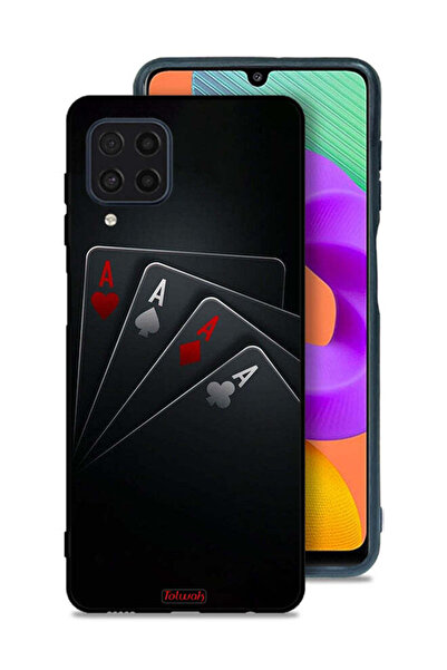 Tolwak Samsung Galaxy M22 Protective Case Cover Cards A