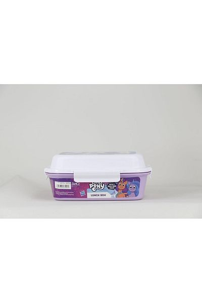 SUNCE My Little Pony 4-Clip Closure Lunch Box Purple and White
