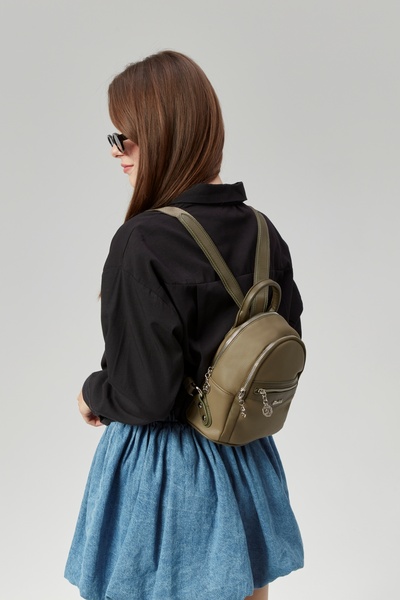 Morpelikan Women's Khaki Four Compartment Backpack