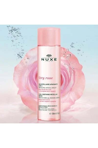 Nuxe Apă Micelară Hidratantă Nuxe 3 în 1 - Trandafir Very, 200 ml