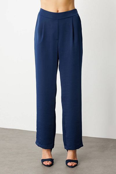 Ekol Single Pile Wide Leg Trousers -4266