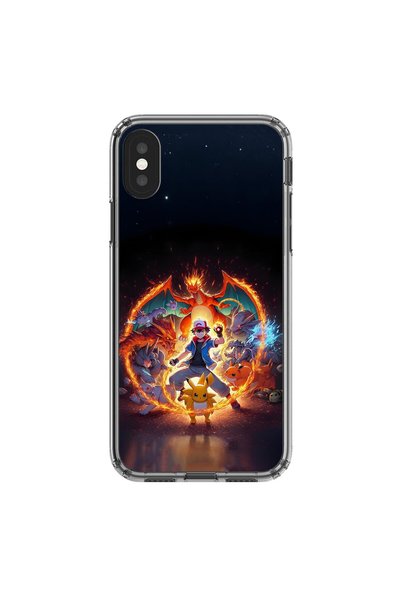 Dali Design iPhone X Compatible Transparent Case Pokemon 3 Design