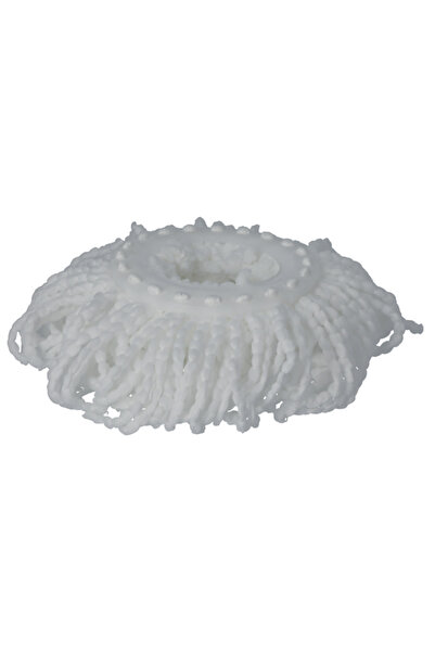 HONEYBEE Round Replacement Cleaning Microfiber Mop Head White 16cm