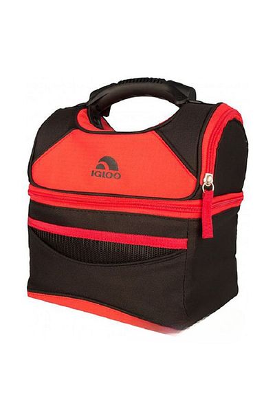 IGLOO 9-Can Zipper Closure Playmate Gripper Polyester Lunch Bag Cooler Assorted Color