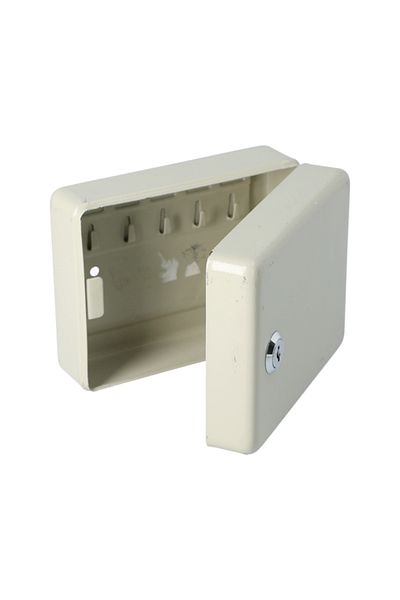 HONEYBEE 10-Hooks Powder Coated Durable and Elegant Key Box Light Beige
