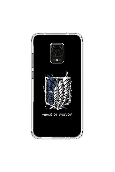 Dali Design Xiaomi Redmi Note 9 Pro Uyumlu Şeffaf Kılıf Attack on Titan 1 Tas...