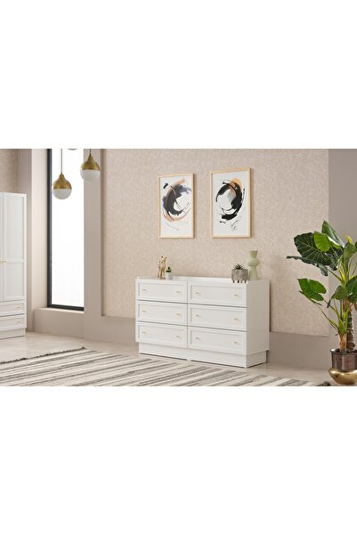 Vivense Boston Şifonyer, 6 Çekmeceli