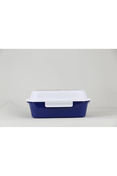 SUNCE Paw Patrol Roll into Rescue 4-Clip Closure Lunch Box Blue and White