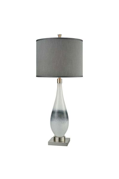 Siera White veined glass lampshade E27 D3516