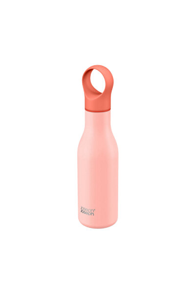 Joseph Joseph Loop Stainless Steel Leak-Proof Vacuum Insulated Water Bottle Coral 500ml