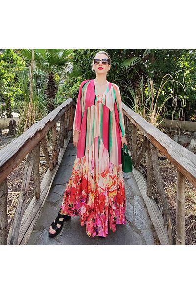 esperar Colorful dress