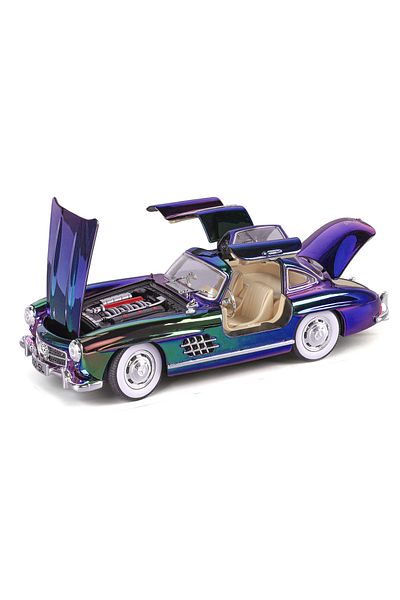 PLAYZO Die-Cast Mercedes-Benz 300SL Model Car – 1:24 Scale Alloy Toy Car with Sound, Light & Opening Doors