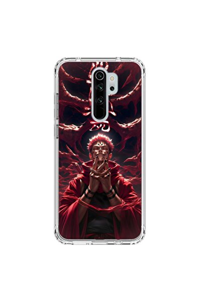 Dali Design Xiaomi Redmi Note 8 Pro Uyumlu Şeffaf Kılıf Jujutsu Kaisen 1 Tasa...