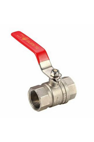 HONEYBEE Durable and Sturdy Lever Handle Ball Valve Silver and Red 3/4inch