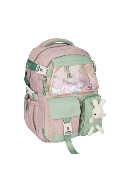 FATELLA Girls' Kawaii Korean Style Rabbit Figure Salmon Primary and Secondary...