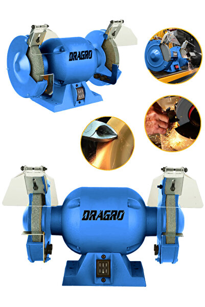 Dragro 200 mm Turbo 4200 Watt Çark Motoru Zımpara Balta Bıçak Bileme Makinesi...