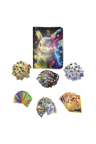 victiny Set de joaca album cu 140 carti de colectie VICTINY® rosu