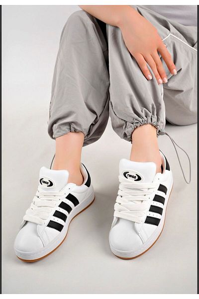 DERWARDEIN White Unisex Sports Shoes |   Daily Comfortable Thick Sole Sneaker