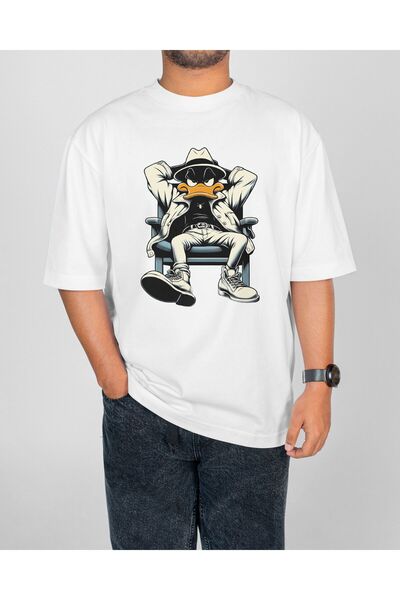 Lerix mod lerixmod tricou alb pentru bărbați