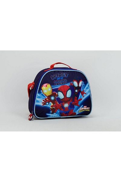 SUNCE Spidey & Friends Insulated Zipper Closure Lunch Tote Blue and Red