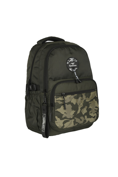 FATELLA Relaxion Green Middle School High School Water Resistant Backpack Cam...