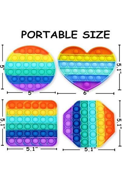 Toybox Pop It Fidget Bubble Toy Set for Kids and Adults