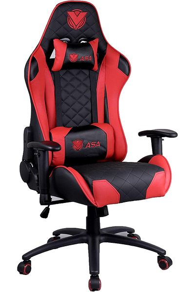 AZAF ASA Diamond Gaming Chair (Black & Red)