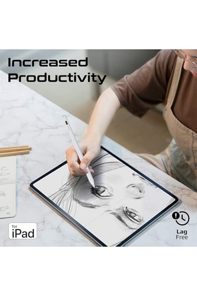 Promate Bluetooth Stylus Pencil for iPad with Multifunctional Button, 12-hour Battery Life, Palm Rej