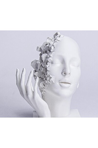 Talha Soyut Yüz Heykeli | Modern Dekoratif Büst | Sanatsal Masaüstü Heykel