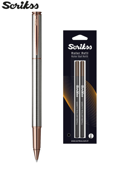 Scrikss WIZ DESIGN - 64 ROLLER BRONZ KROM, KRİSTAL KUTU + SİYAH ROLLER YEDEK ...