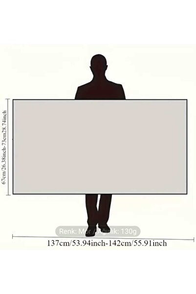 ÇEÇEN HOME пляжний рушник 137x67 см, мікрофібровий пляжний рушник. Ультралегкий та швидковисихаючий пляжний рушник для спорту.