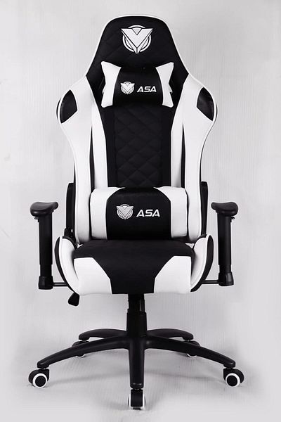 AZAF ASA Diamond Gaming Chair Black & White