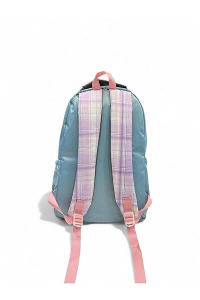 Epod Boys / Girls Middle School Wide Pocketed Patterned 5 Pocket School, Back, Backpack