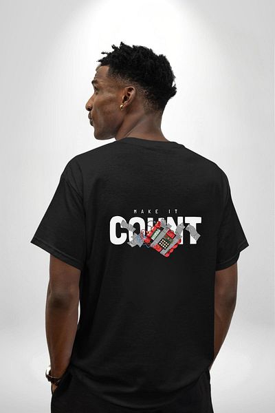 Angemiel Every Moment Precious Hair Printed Black Oversize Women's Men's Front and Back Printed T-Shirt