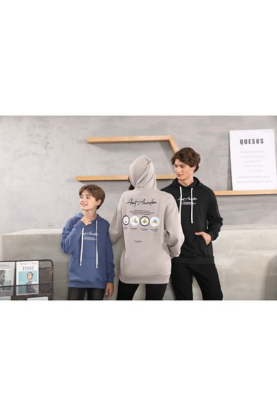 ALANAQA Unisex Oversized Hoodie Winter Pullover