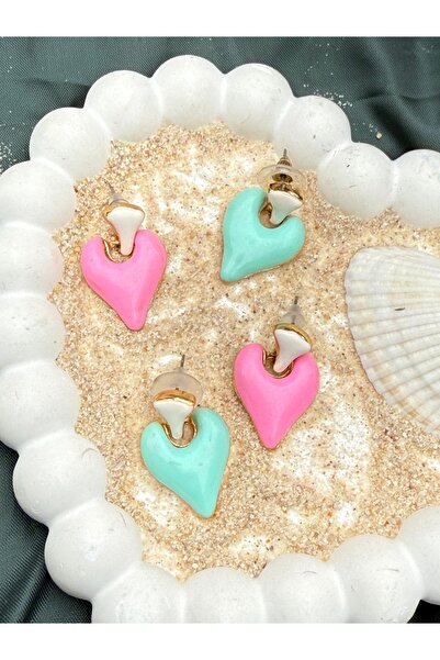 Store Minty Love Pembe Küpe