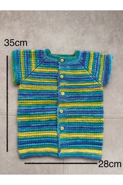 Bakırhane Tasarım %100 El Örgüsü Çocuk Yeleği