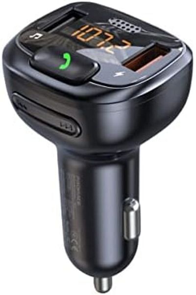 Promate Wireless FM Transmitter, In-Car Bluetooth V5.1 Transmitter Car Kit