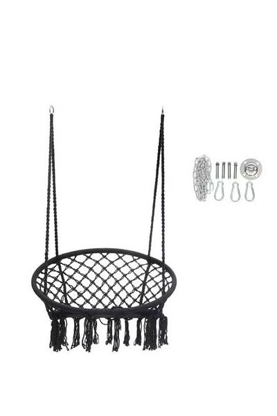 Cady One Round Hammock Chair Swing Black