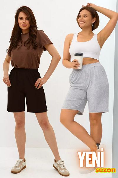 vladivosto Unisex Loose Fit Bermuda Wide Fit Knee Length Summer Shorts / 2 to 12XL Wide Size Range