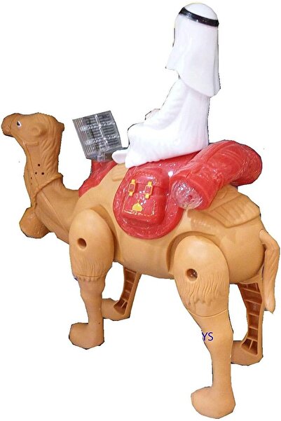 Toybox Battery Operated Walking Desert Camel Toy With Lights and Music for Kids