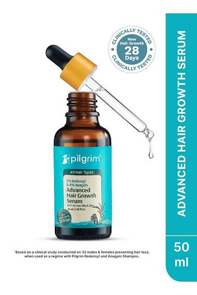 Pilgrim Redensyl 3% Anagain 4% Advanced Hair Growth Serum For Women And Men 50ml