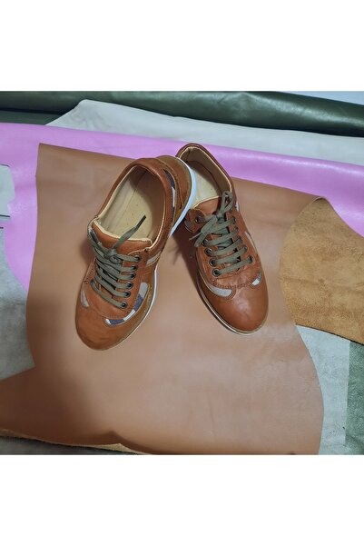 KAPAR Hakiki Deri Taba renk Günlük Ayakkabı