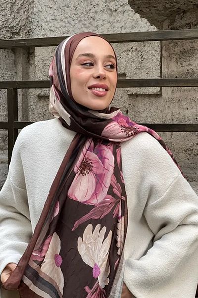 Tesettür Diyarı Margarite Pattern Bamboo Shawl