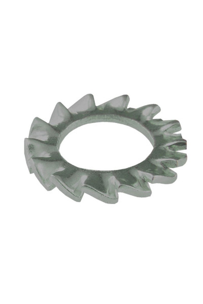 Suki غسالة مجلفنة مسننة مطلية بالزنك باللون الرمادي 4.3 × 8 مم