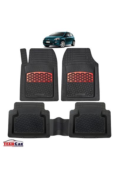 TEAMCAR Covorașe Auto Fiat Punto Iii (GRANDE PUNTO, PUNTO EVO) Red