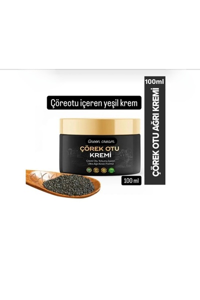 Green Çörekotu Kremi (Cream) 100ml Yeşil İçerik(Green Cream)
